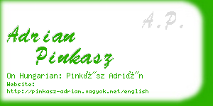 adrian pinkasz business card